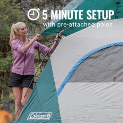 Coleman 6-Person Skydome Camping Tent, Evergreen