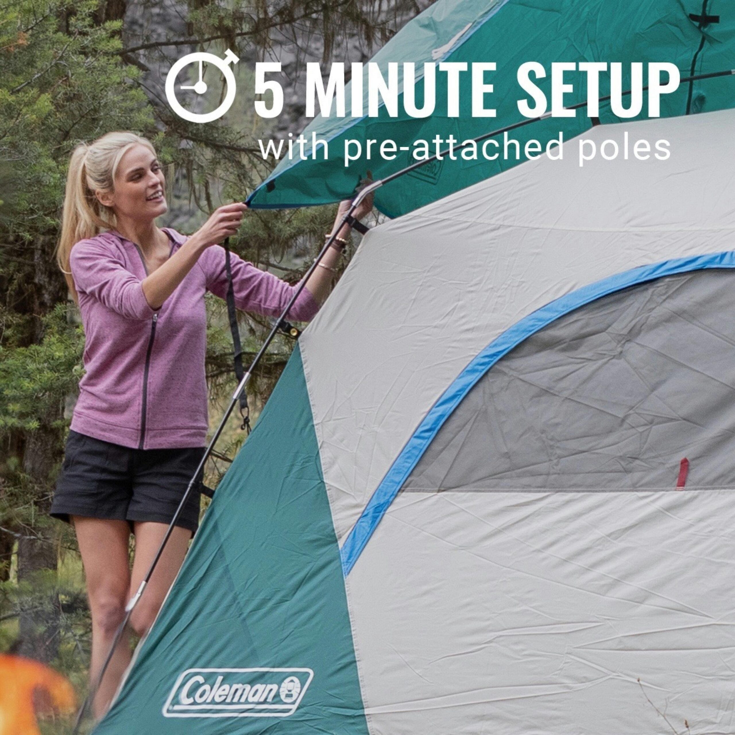 Coleman 6-Person Skydome Camping Tent, Evergreen