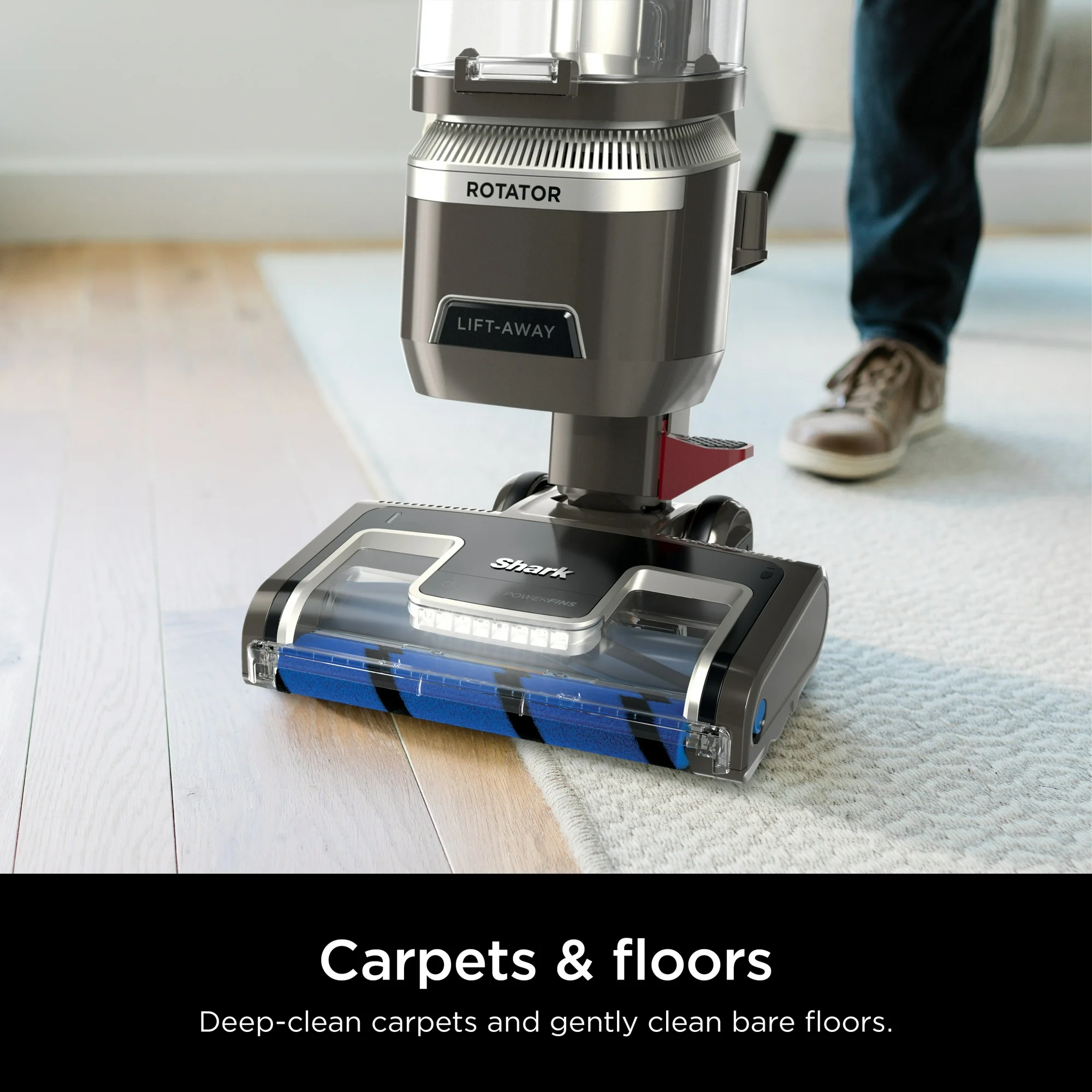 Shark Rotator Lift-Away Upright Vacuum with DuoClean PowerFins and Self-Cleaning Brushroll, LA500WM