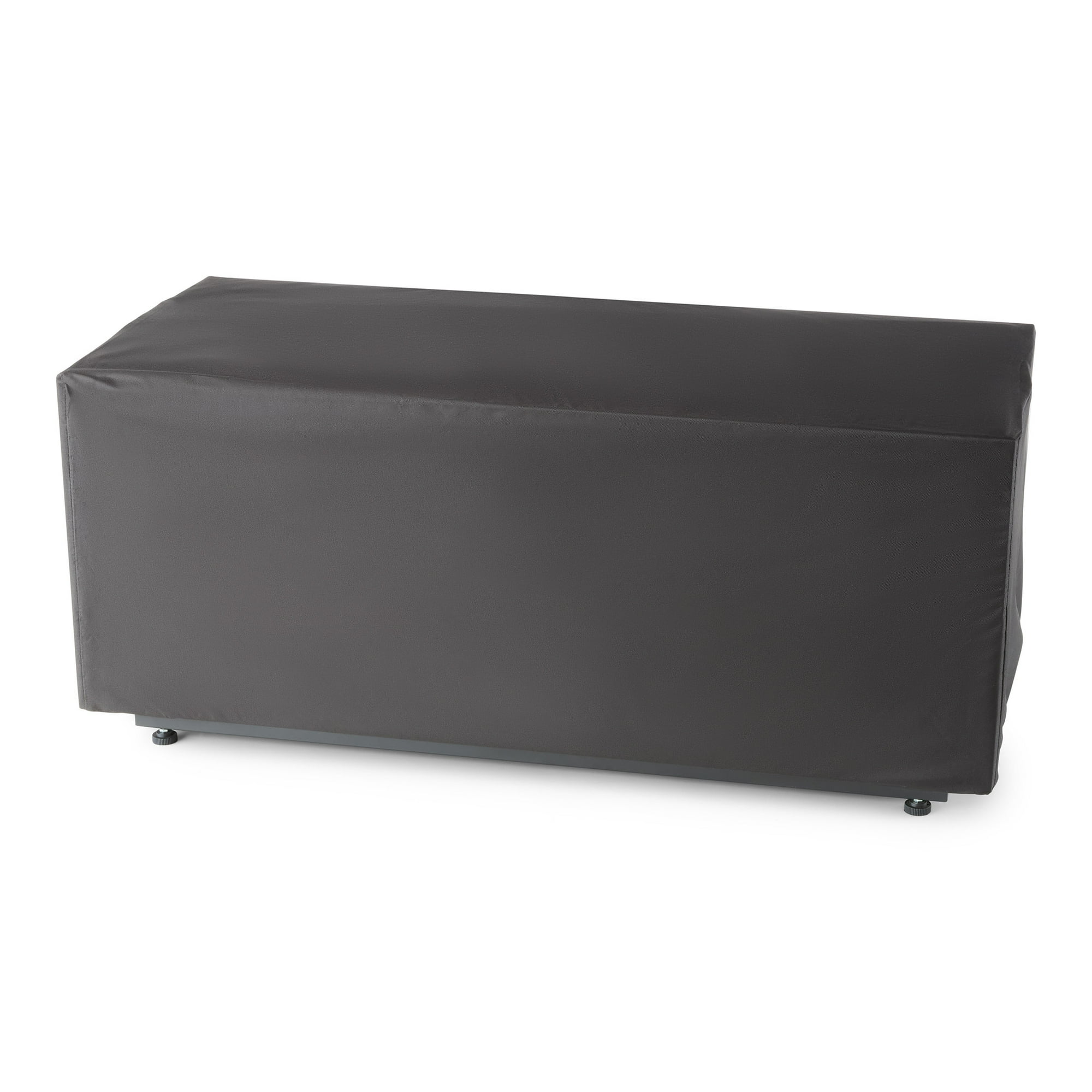 Mainstays Modern Steel Fire Pit Table with Tank Hideaway and Cover, Matte Black