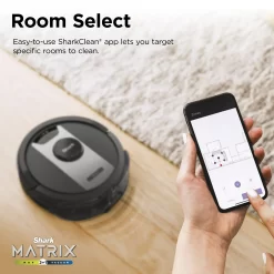 Shark Matrix 2-in-1 Robot Vacuum & Mop with No Spots Missed on Carpets & Hard Floors, Home Mapping, RV2400WD