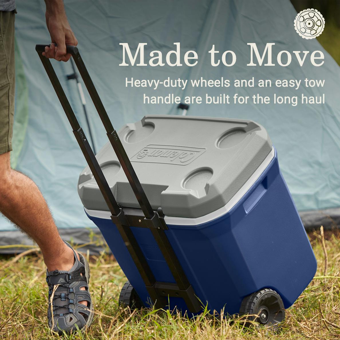 Coleman Classic Series 65-Quart Wheeled Cooler, Twilight