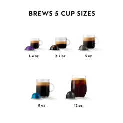Nespresso VertuoPOP Dark Gray Coffee and Espresso Maker by Breville