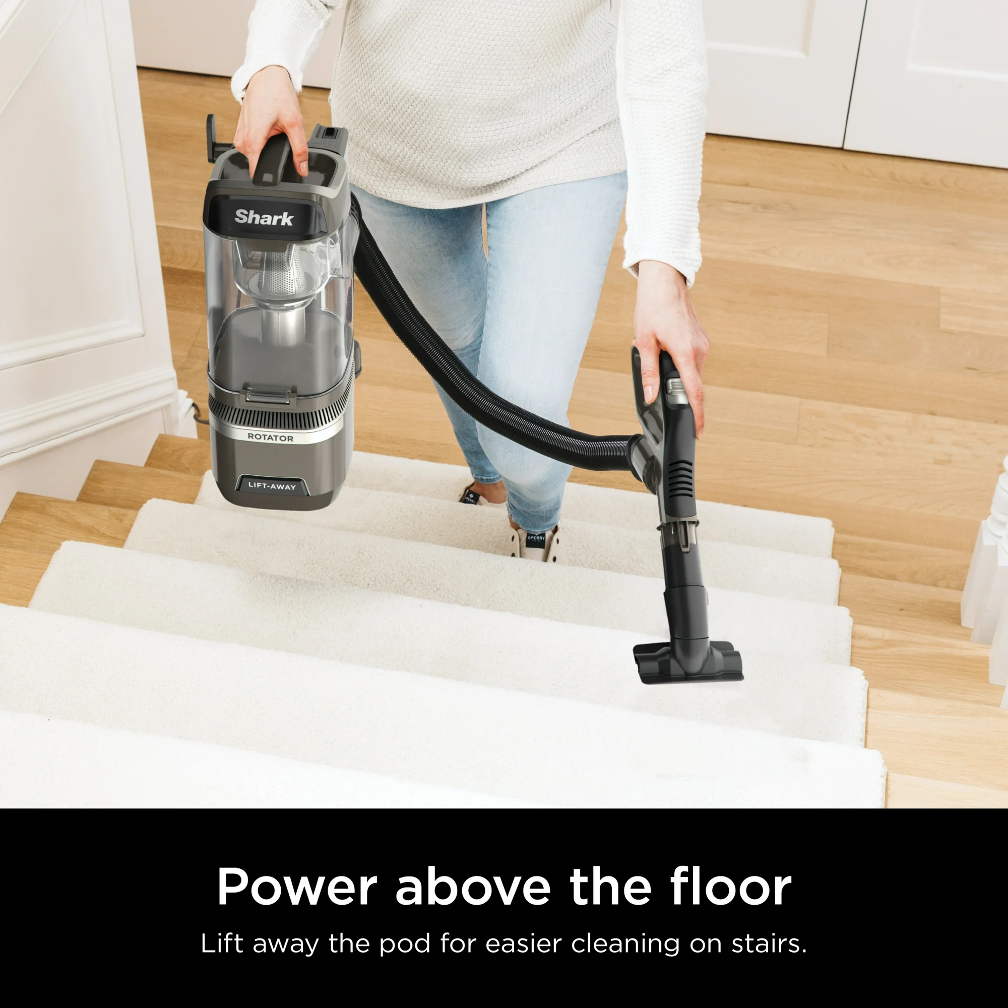 Shark Rotator Lift-Away Upright Vacuum with DuoClean PowerFins and Self-Cleaning Brushroll, LA500WM