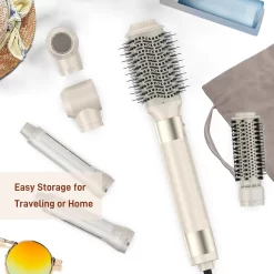 RACCOMB High Speed Hair Dryer Brush, 5 in 1 Blow Dryer Brush with Negative Ion
