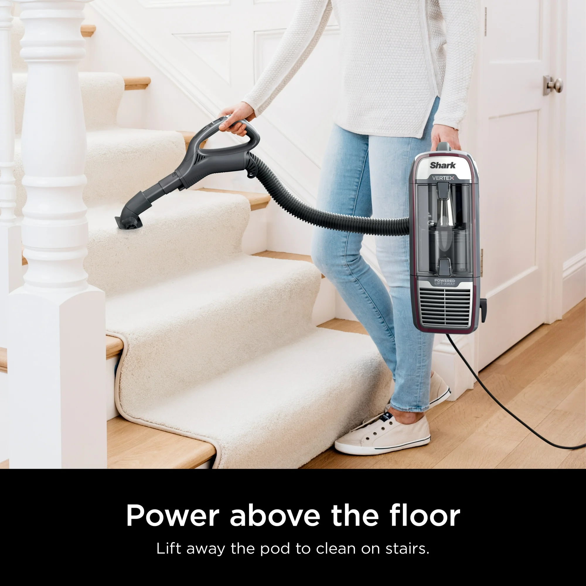 Shark Vertex DuoClean PowerFins Powered Lift-Away Upright Vacuum Cleaner with Self-Cleaning Brushroll, AZ1500WM