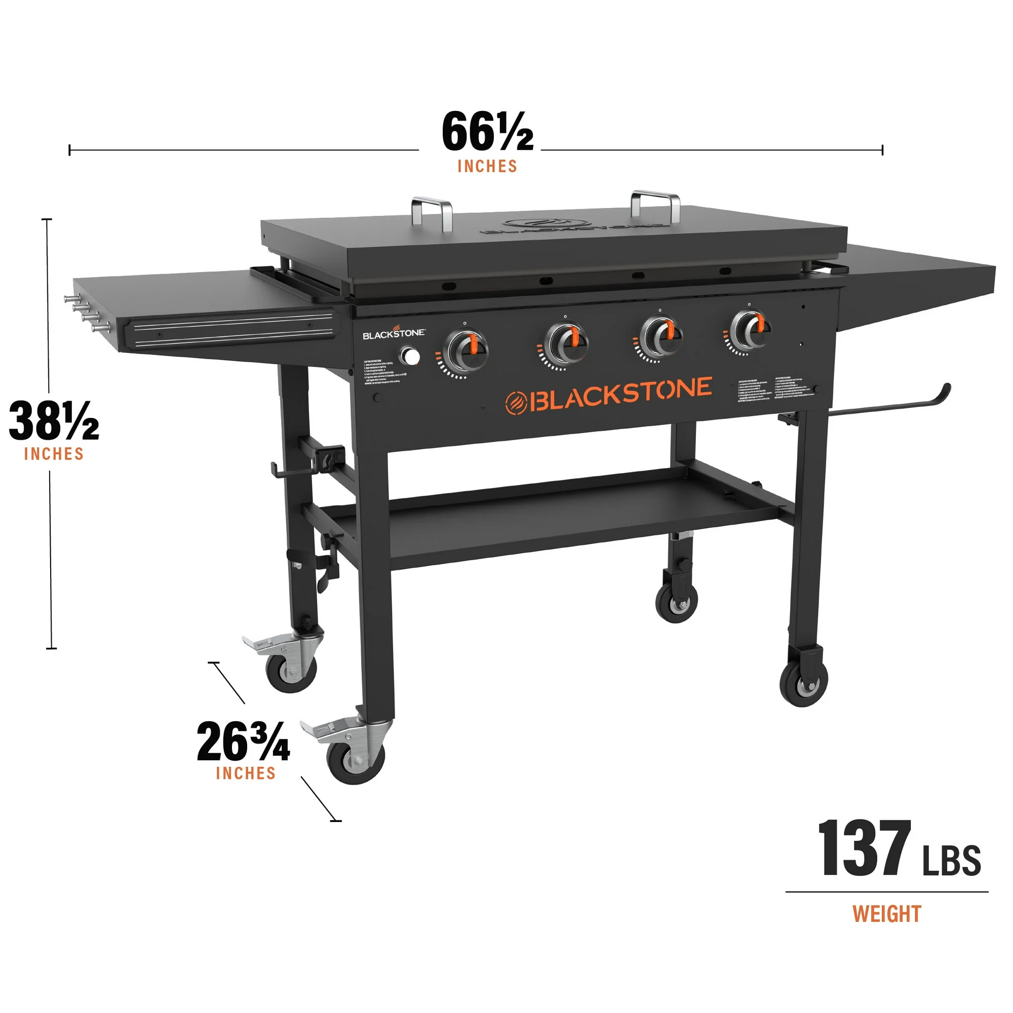 Blackstone Original 4-Burner 36" Propane Omnivore Griddle with Hard Cover - Image 4