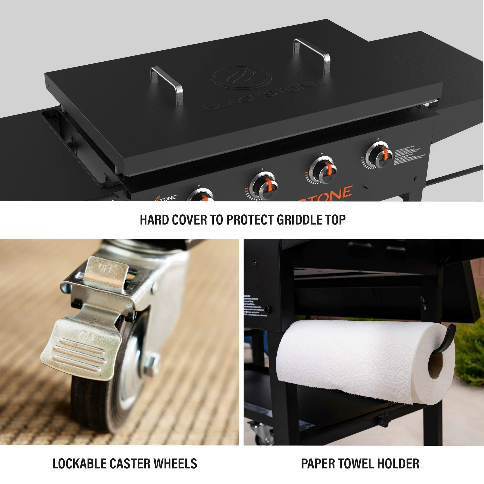 Blackstone Original 4-Burner 36" Propane Omnivore Griddle with Hard Cover - Image 11