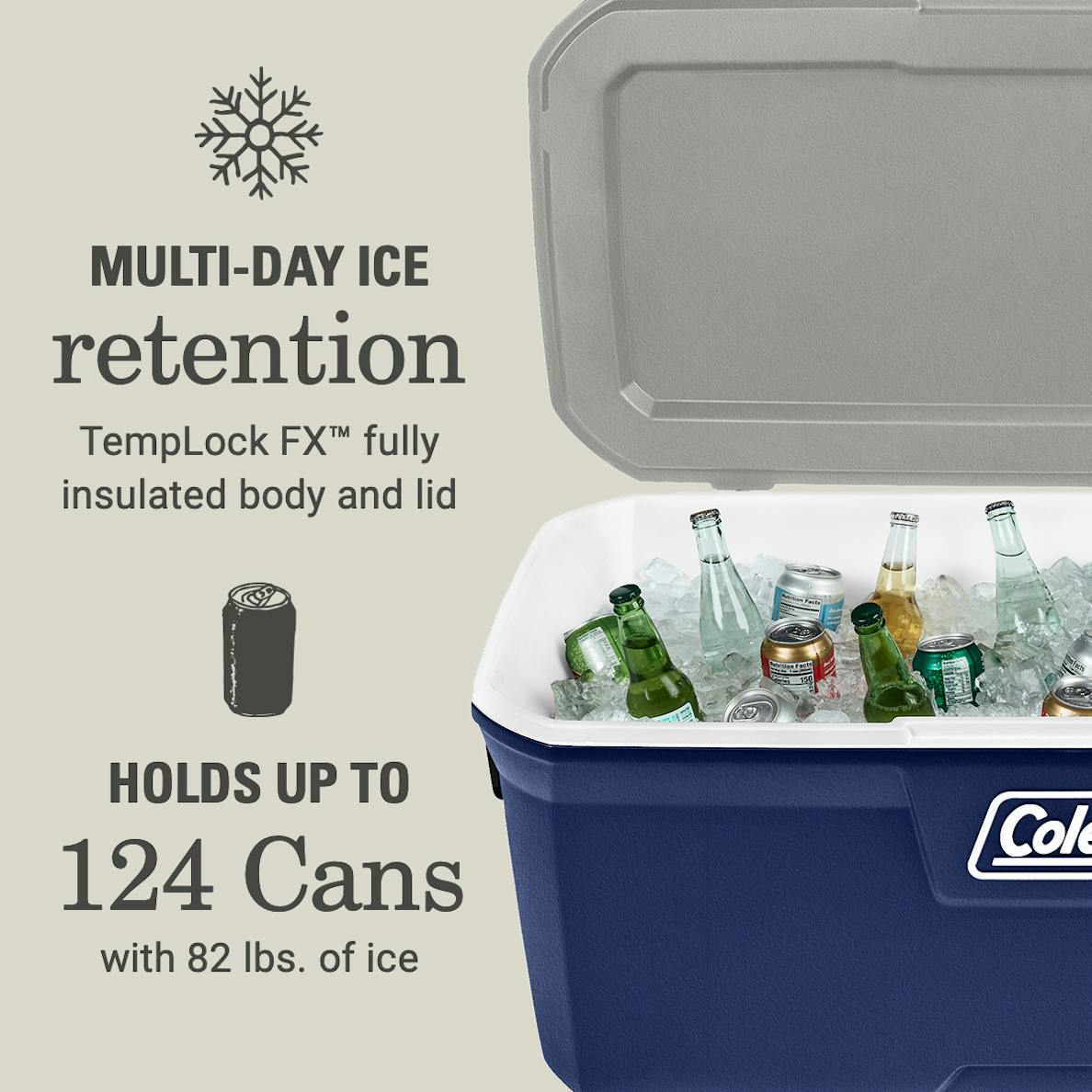 Coleman Classic Series 150-Quart Hard Cooler, Twilight