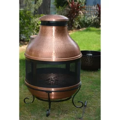 Better Homes & Gardens Wood-Burning Copper Chiminea Fire Pit