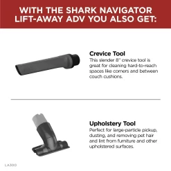 Shark Upright Vacuum, Navigator Advanced Lift-Away, HEPA Filter