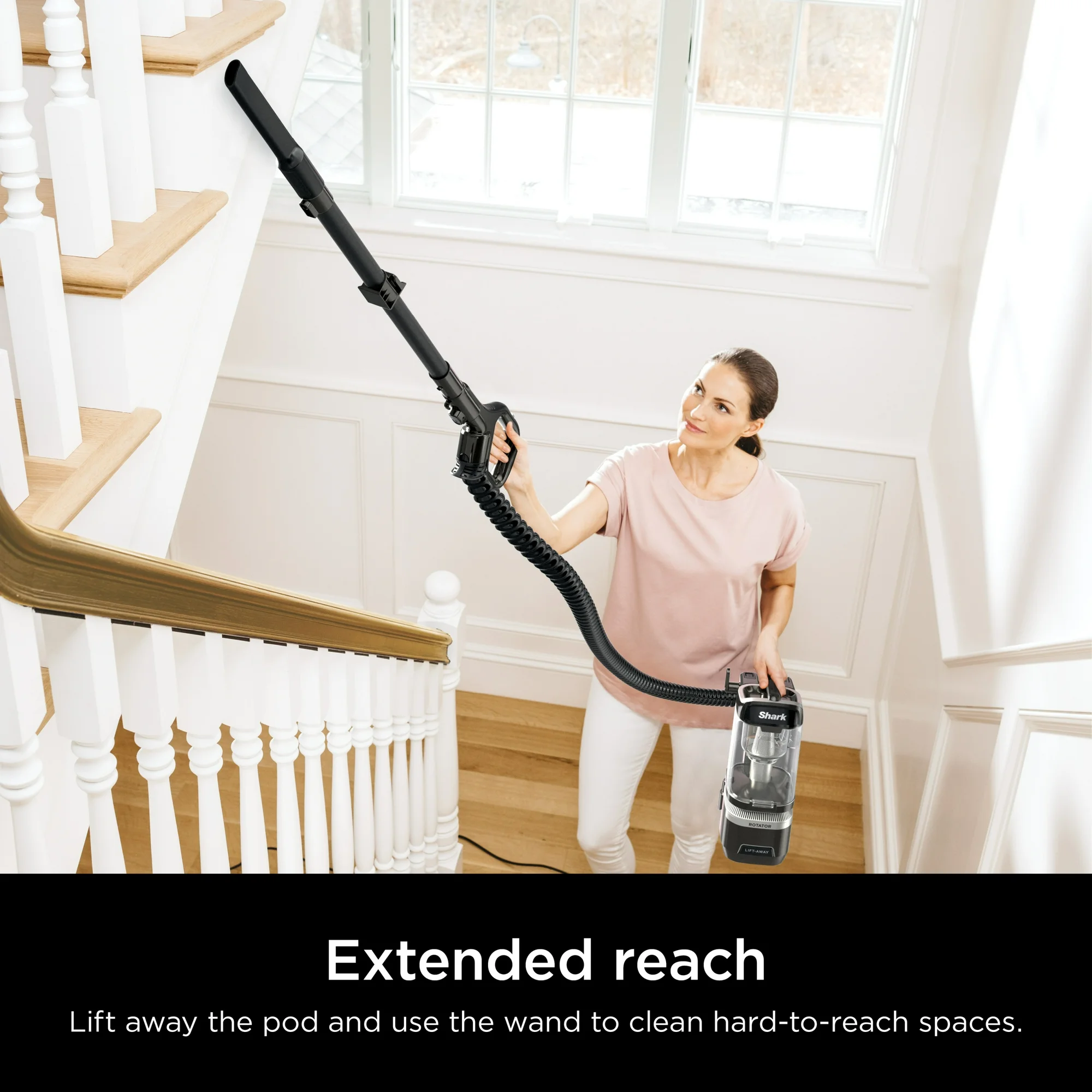 Shark Rotator Lift-Away Upright Vacuum with DuoClean PowerFins and Self-Cleaning Brushroll, LA500WM