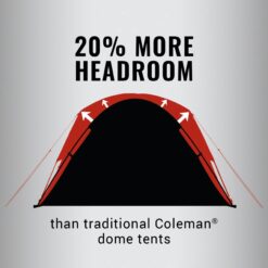 Coleman 6-Person Skydome Camping Tent, Blackberry