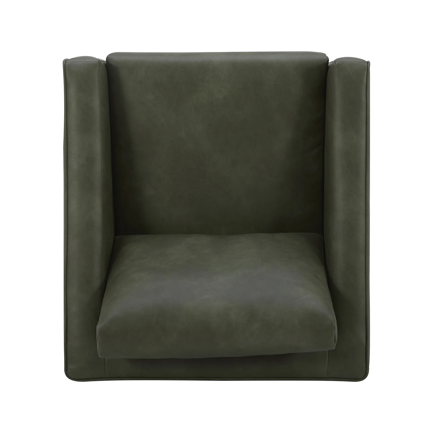 Better Homes & Gardens Steele Swivel Chair, Olive Faux Leather