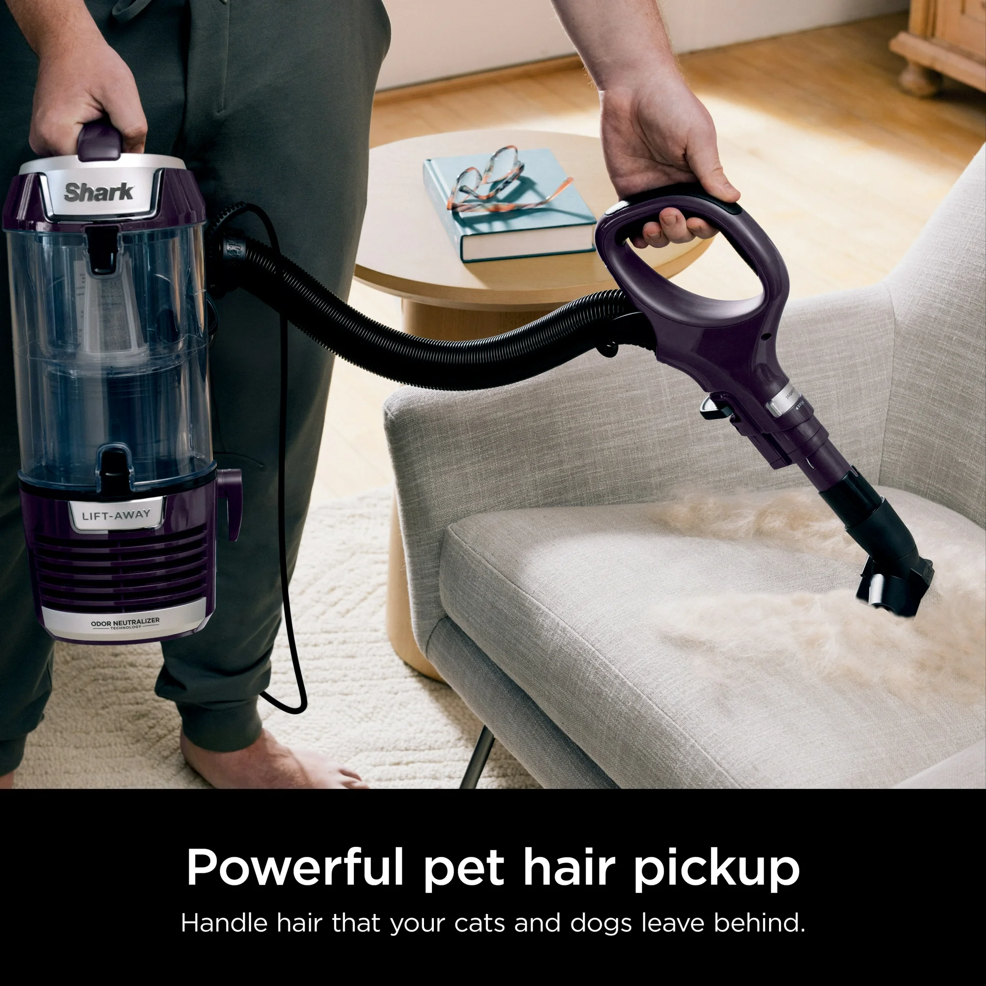 Shark Lift-Away with PowerFins HairPro & Odor Neutralizer Technology Upright Multi Surface Vacuum, ZD550