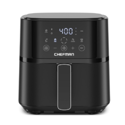 Chefman Air Fryer – 4 QT Compact Airfryer for Quick & Easy Meals in Minutes, Features Hi-Fry Technology - Black