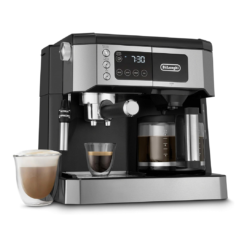 De'Longhi All-in-One Combination Coffee Maker & Espresso Machine + Advanced Adjustable Milk Frother, Black, COM532M