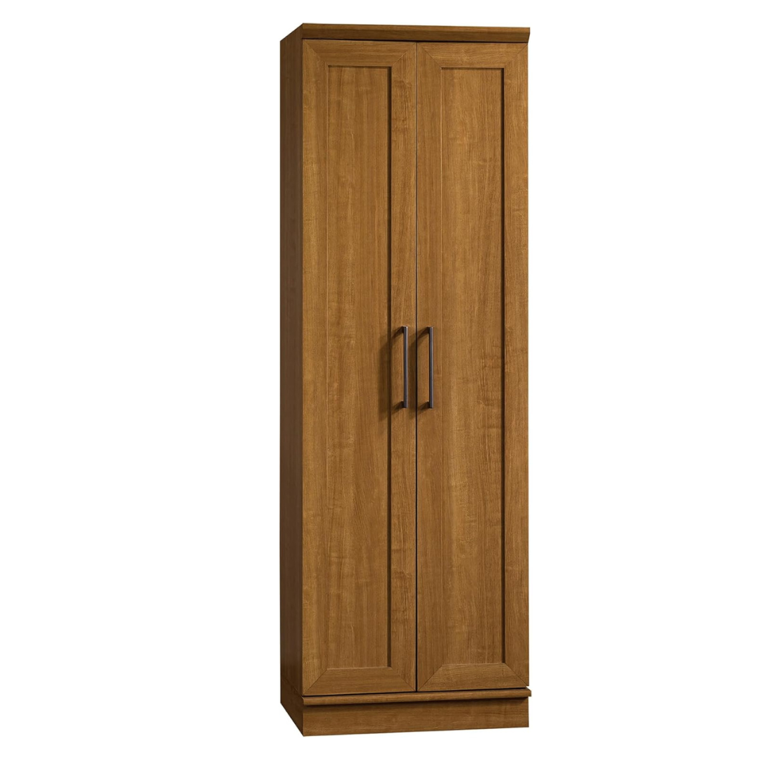 Sauder HomePlus Storage Pantry cabinets, L: 23.25" x W: 17" x H: 71.18", Sienna Oak