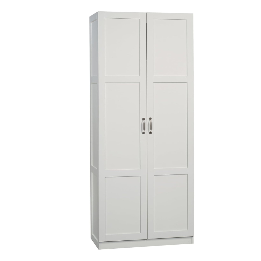 Sauder Select Storage Cabinet/ Pantry cabinets, White finish