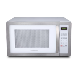Farberware Classic Countertop Microwave Oven, 1.1 Cubic Feet cu. ft., 1000 watts, with Child Lock - White Platinum
