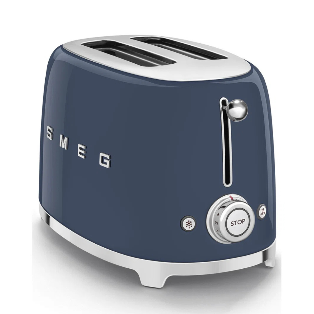 SMEG 50's Retro Style 2 Slice Toaster, Navy