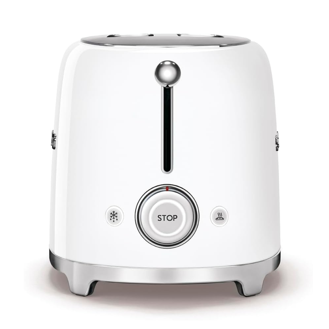 SMEG 50's Retro Style 2 Slice Toaster, White