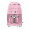 SMEG 50's Retro Style 10-Cup Drip Coffee Machine with Filter, Pink