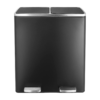 Pirecart 16 Gallon Trash Can 8 Gallon Dual Compartment Step on Kitchen Garbage Can Stainless Steel