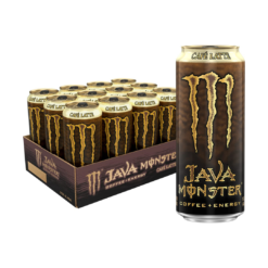 Monster Energy Java Café Latte, Coffee + Energy Drink, 15 Ounce (Pack of 12)