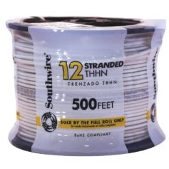 Southwire 500-Feet 12 -AWG White Stranded Copper THHN wire ( By-the-roll )