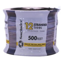 Southwire 500-Feet 12 -AWG Black Stranded Copper THHN wire ( By-the-roll )
