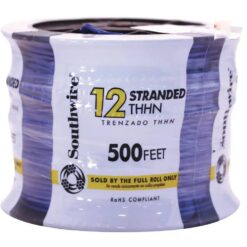 Southwire 500-Feet 12 -AWG Blue Stranded Copper THHN wire ( By-the-roll )