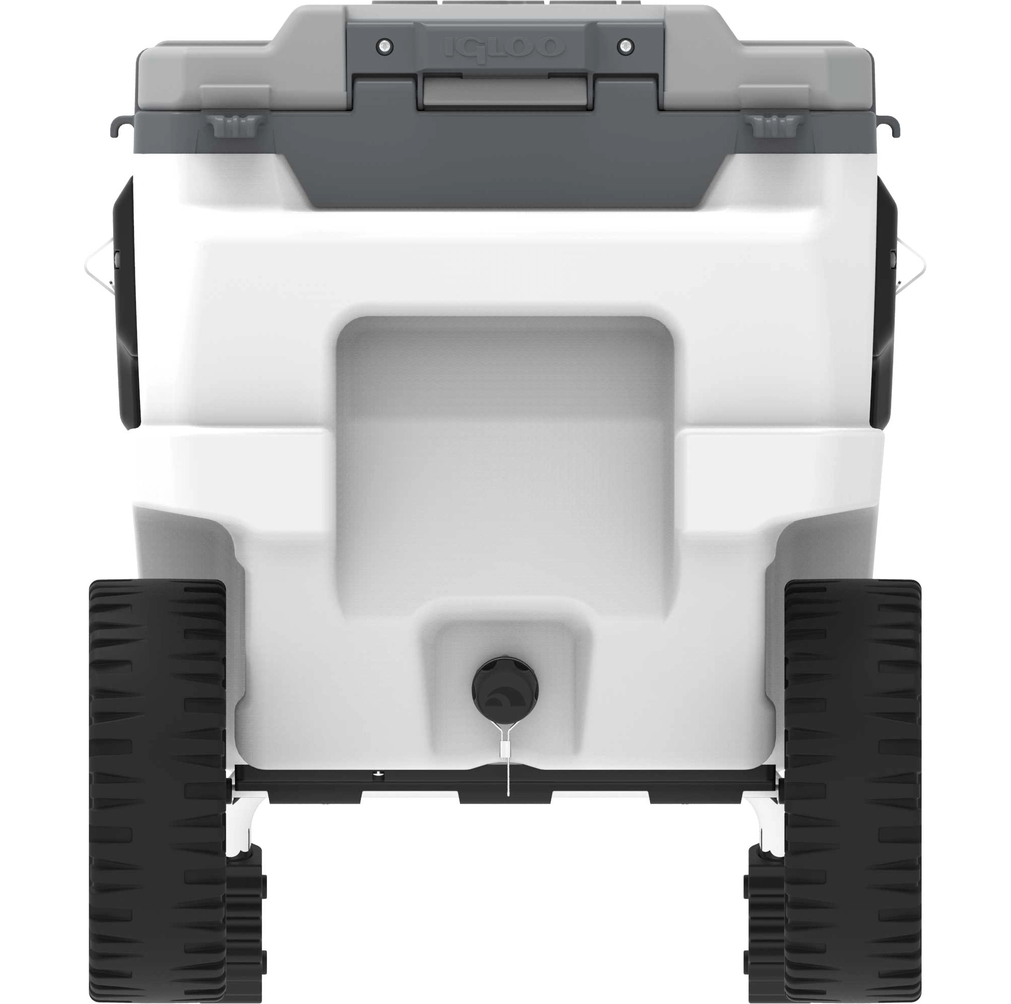 Igloo 70 Qt. Trailmate Roller Cooler, White/Grey/Black
