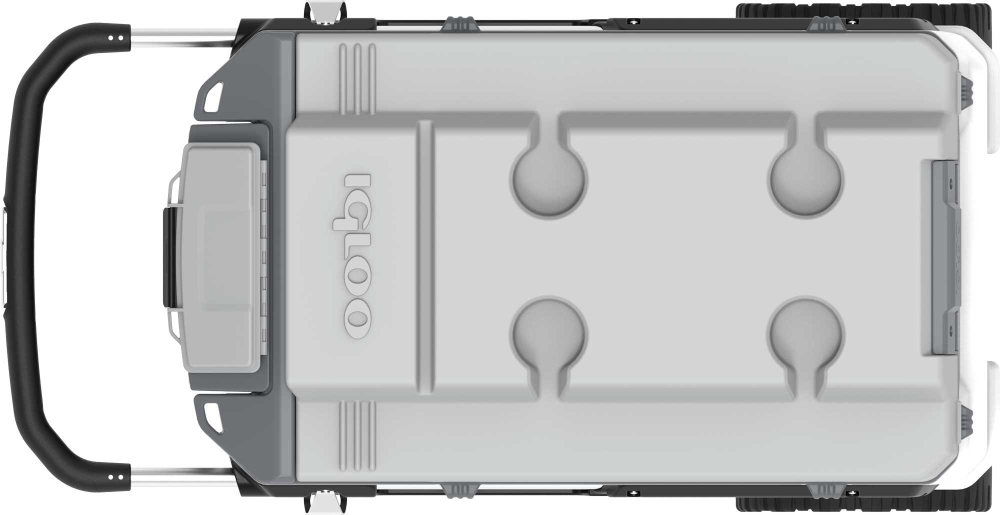 Igloo 70 Qt. Trailmate Roller Cooler, White/Grey/Black