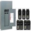Square D Homeline 150 -Amp 30 -Spaces 60 -Circuit Indoor Main breaker Plug-On Neutral Load Center (Value Pack)