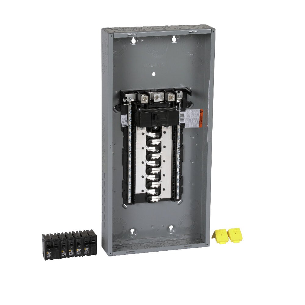 Square D 200 -Amp 20 -Spaces 40 -Circuit Indoor Convertible main lug Plug-On Neutral Load Center (Value Pack)