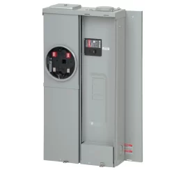 Eaton Type BR 200 -Amp 4 -Spaces 8 -Circuit Outdoor Main breaker meter combo Load Center