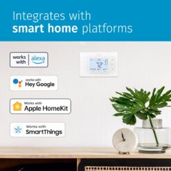 Emerson White Smart Thermostat with Wi-Fi Compatibility
