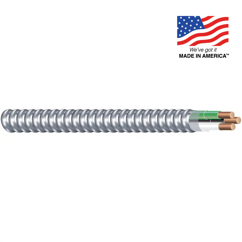 Southwire Armorlite 250-Feet 12 / 2 Solid Aluminum MC (Metal Clad) Cable