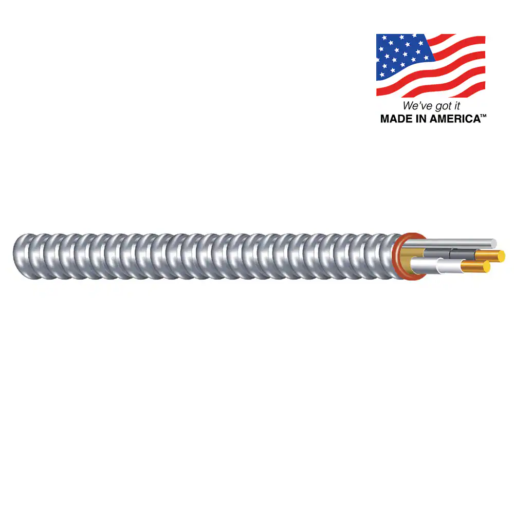 Southwire Duraclad 250-Feet 12 / 2 Solid Steel BX/AC Armored Cable