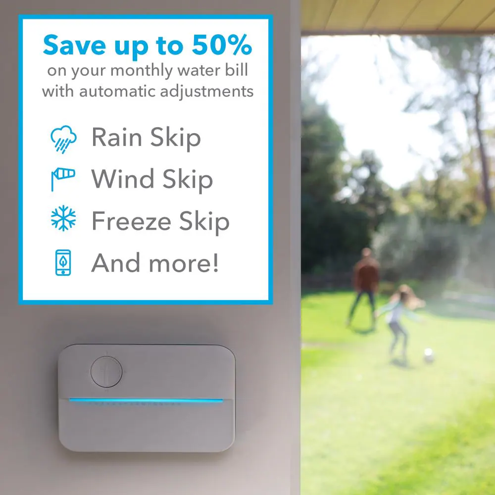 Rachio 16.0 -Station Digital Wi-Fi Compatible Indoor only Smart Compatible Irrigation Timer