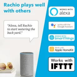 Rachio 8 -Station Digital Wi-Fi Compatible Indoor only Smart Compatible Irrigation Timer