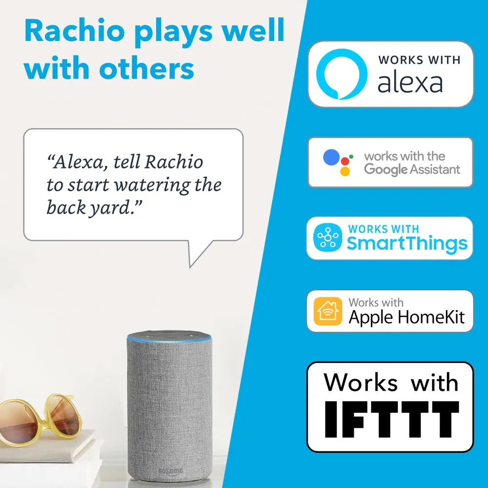 Rachio 16.0 -Station Digital Wi-Fi Compatible Indoor only Smart Compatible Irrigation Timer