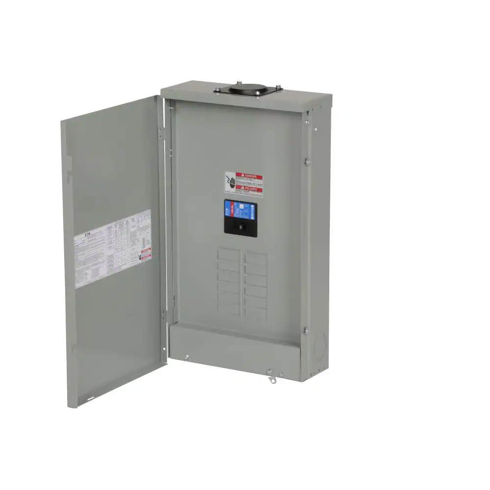 Eaton Type BR 200 -Amp 8 -Spaces 16 -Circuit Outdoor Main breaker Plug-On Neutral Load Center