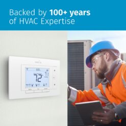 Emerson White Smart Thermostat with Wi-Fi Compatibility