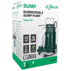 Zoeller 1/3-HP 115-Volt 48-GPM Cast Iron Submersible Sump Pump