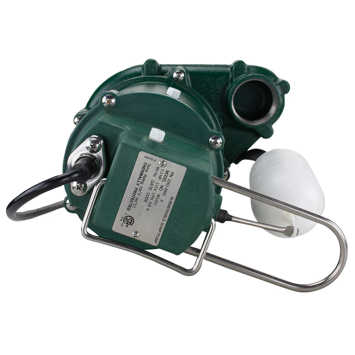 Zoeller 1/3-HP 115-Volt 48-GPM Cast Iron Submersible Sump Pump