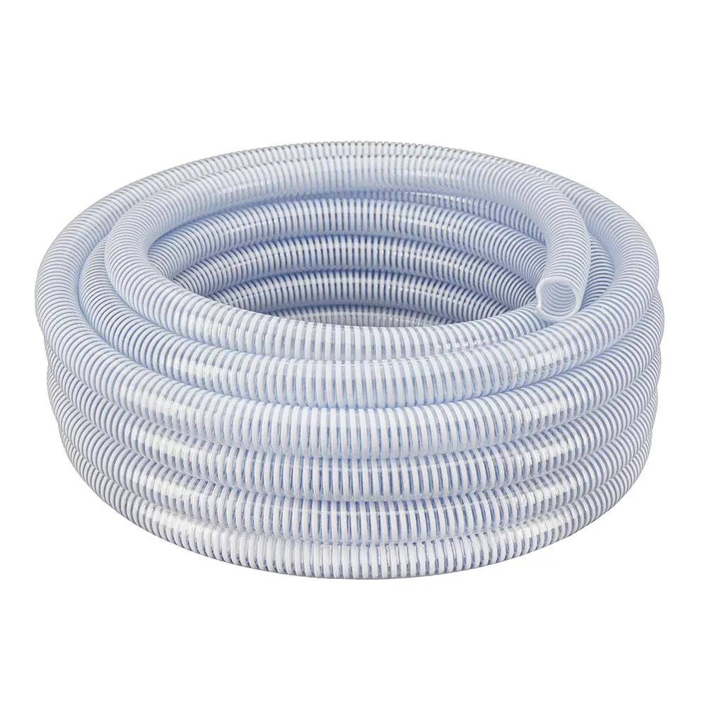 HydroMaxx 2-in ID x 25-ft Reinforced PVC Clear Suction hose