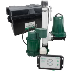 Zoeller 1/3-HP 12-Volt 45-GPM Thermoplastic Battery-powered Sump Pump