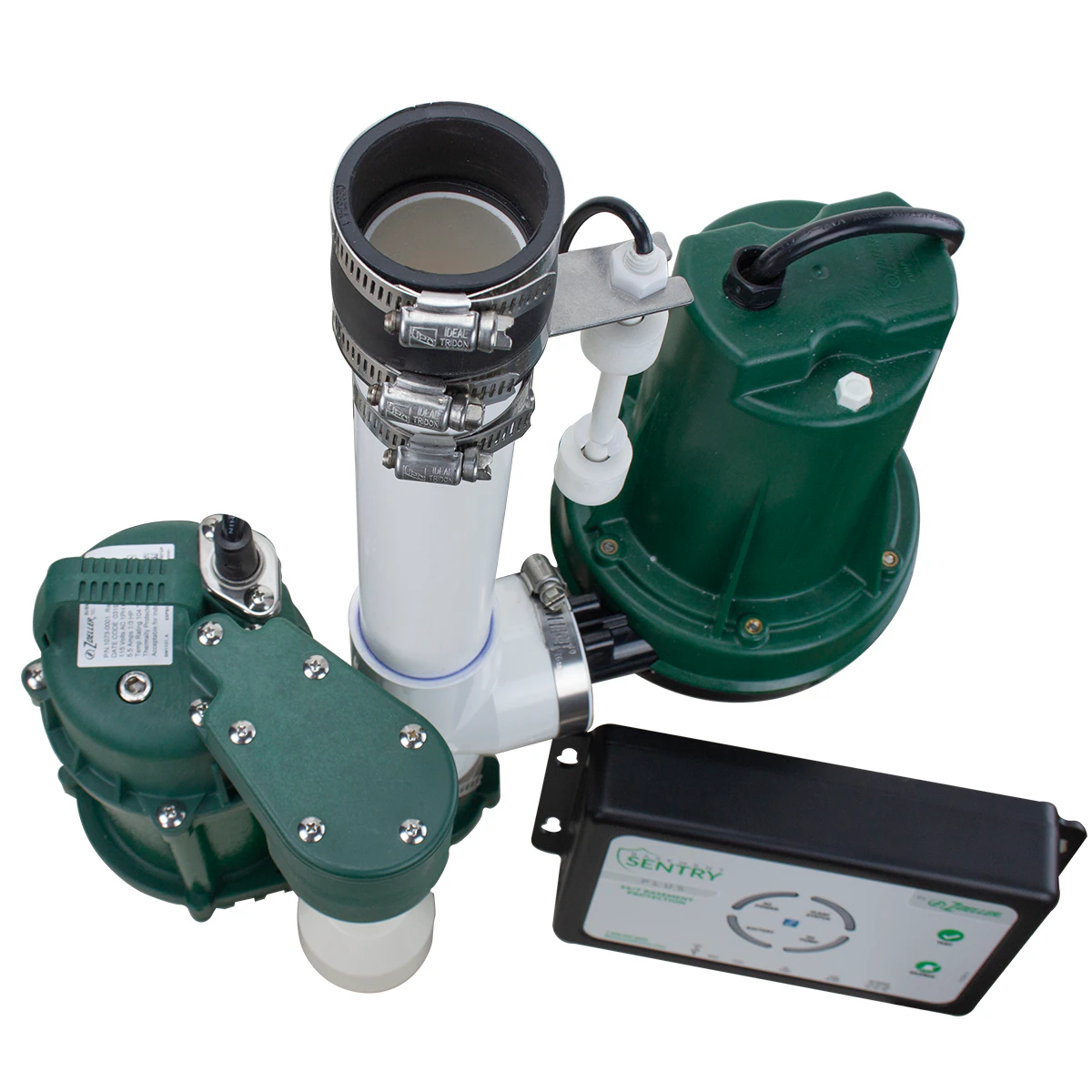Zoeller 1/3-HP 12-Volt 45-GPM Thermoplastic Battery-powered Sump Pump